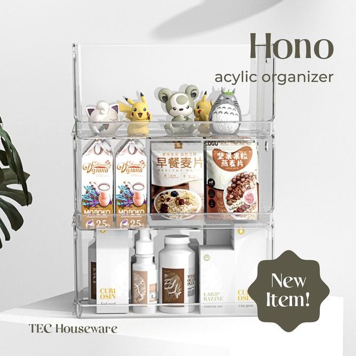 

TECHONO Acrylic Organizer Book Snacks Skincare Table Organizer