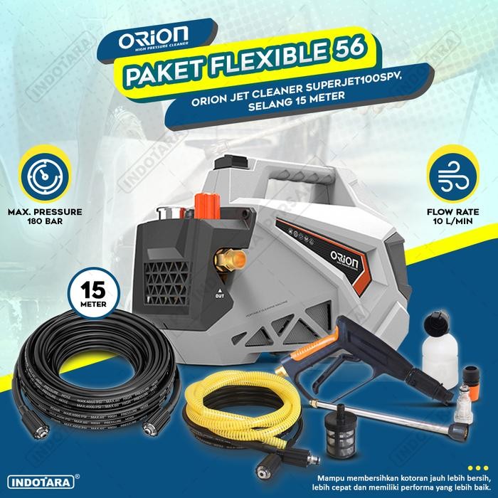 Paket Flexible 56-59 - Orion Superjet100SPV - Selang 15 Meter