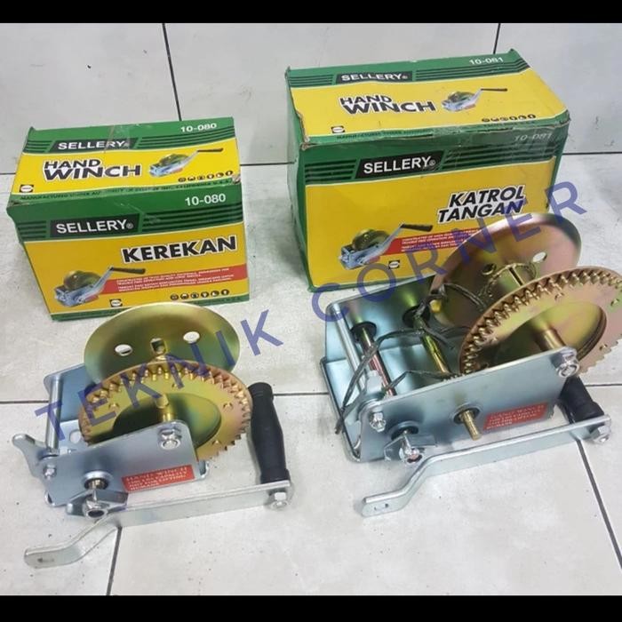 SELLERY hand winch kerekan katrol manual 1200lbs / 2500lbs