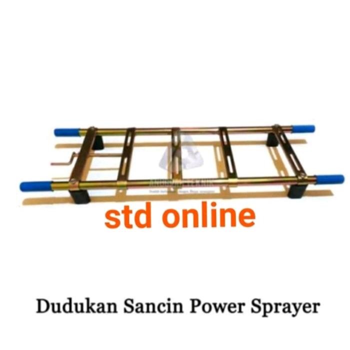 Sasis frame dudukan mesin steam cuci motor