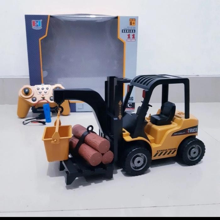 RC TRUK FORKLIFT ( REMOTE CONTROL ALAT BERAT, MAINAN ANAK EDUKASI )