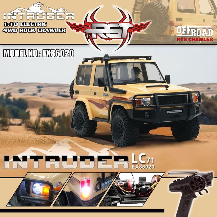 rc crawler RGT EX86020 TOYOTA LC71 intruder full propo RTR 1/10 rc car