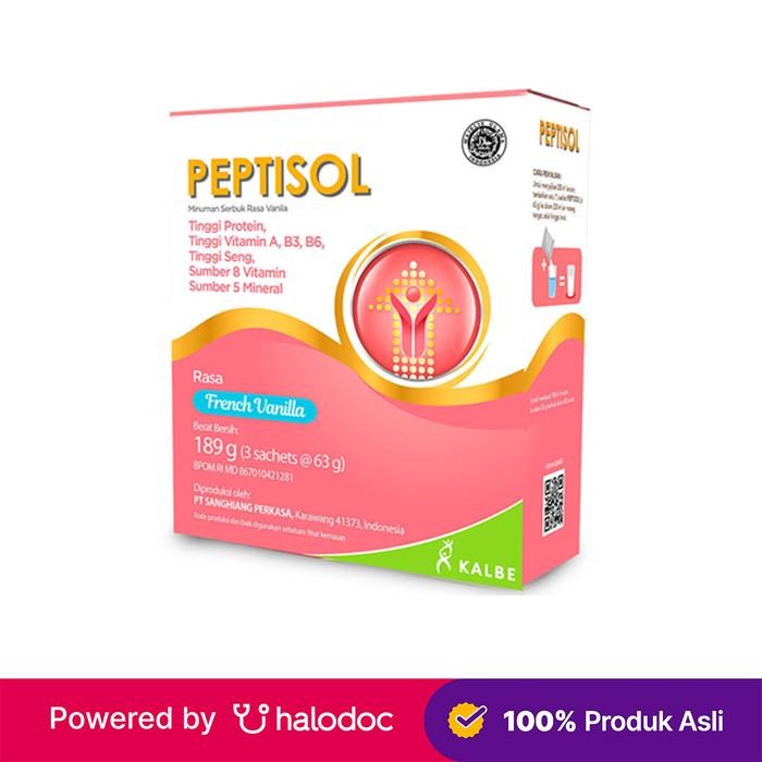 

Peptisol Rasa French Vanilla 189 g - Susu Dewasa - Halodoc