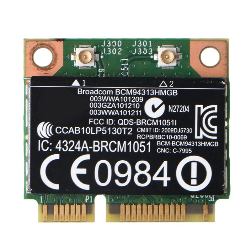 L43D BCM94313HMGB 2.4/5Ghz Wireless 802.11 N BT 4.0 Half MINI PCI-E WIFI Card for hp