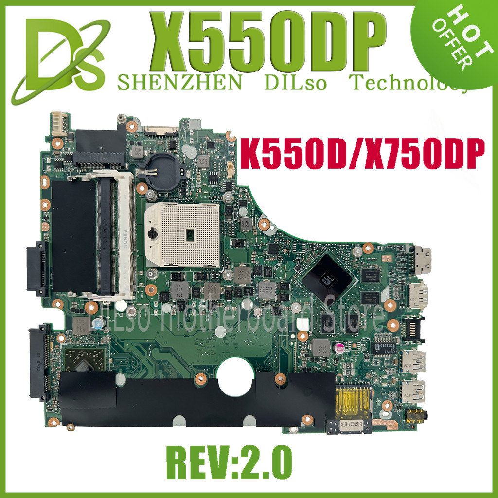 KEFU X750DP Mainboard For ASUS X750DP K550D X550D K550DP X550DP Laptop Motherboard Rev2.0 X750DP