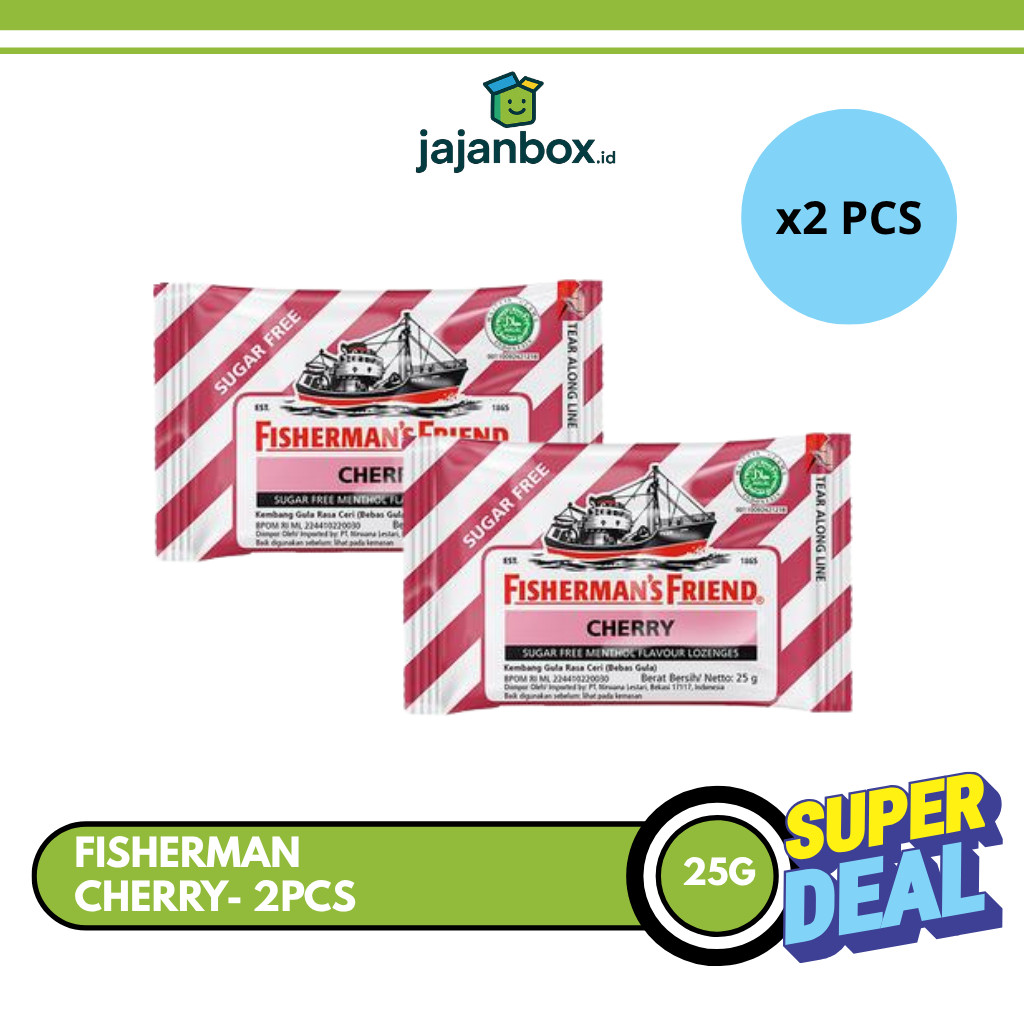 

Fisherman's Friend Cherry Permen Mint 25 gr - 2 Pcs