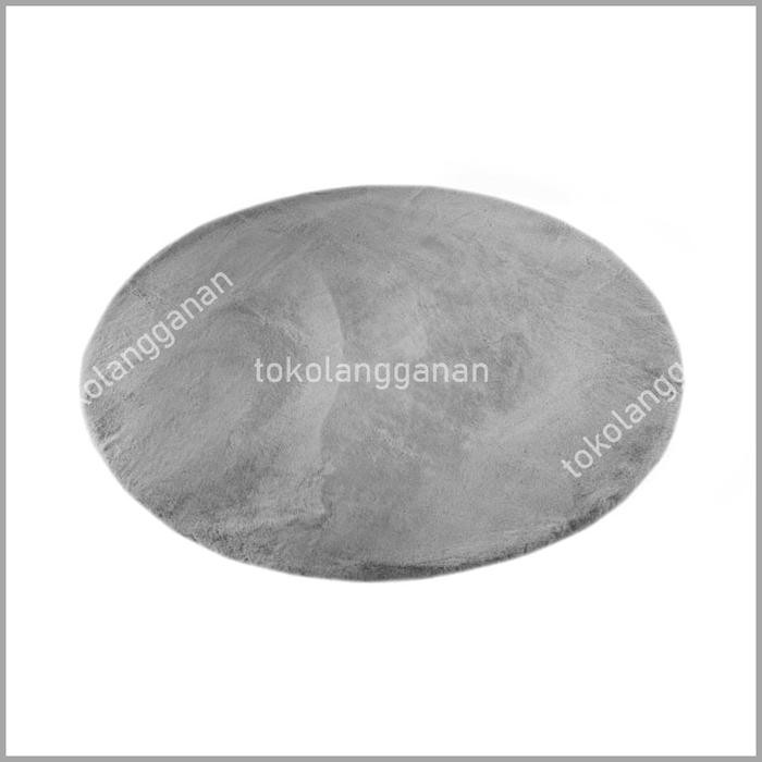 Karpet Rabbit Fur 120 Cm - Abu-Abu