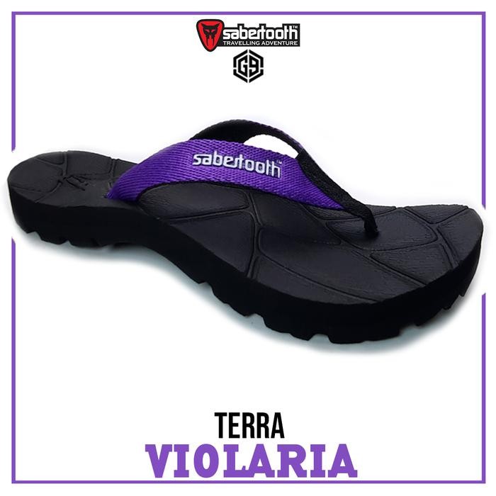SABERTOOTH Sandal jepit Gunung Traventure Pria Wanita Terra Violaria Sendal