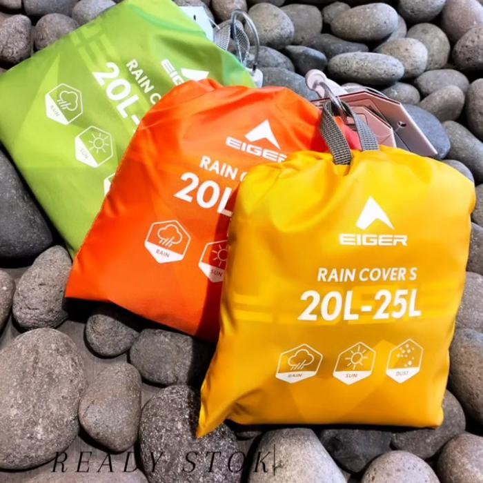 Cover Bag Eiger 20-25L Rain Cover Sarung Tas