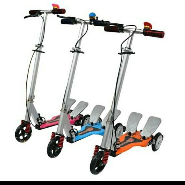 SKUTER GENJOT / SKUTER OTOPED DUAL PEDAL / SCOOTER PEDAL BESAR BESI