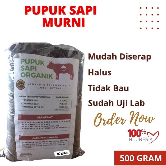 Pupuk Kompos Kohe Kotoran Organik Sapi Halus Murni *