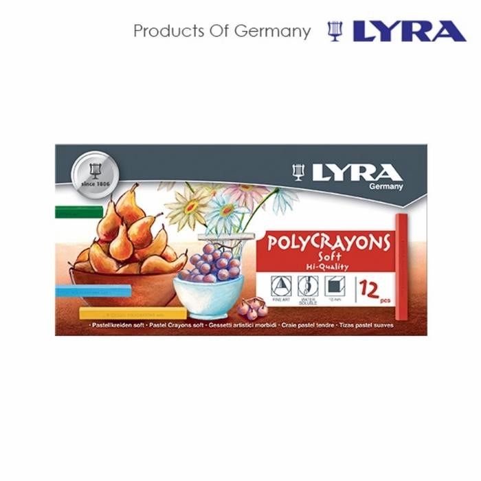 

Crayon Artist Stick 12 Warna Lyra Polycrayon Soft Hi Quality Pastel