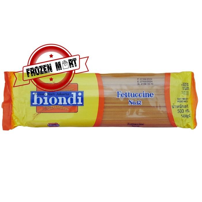 

New BIONDI Fettuccine No.12 / Fettucine / Pasta Instant Fetucini 500Gr