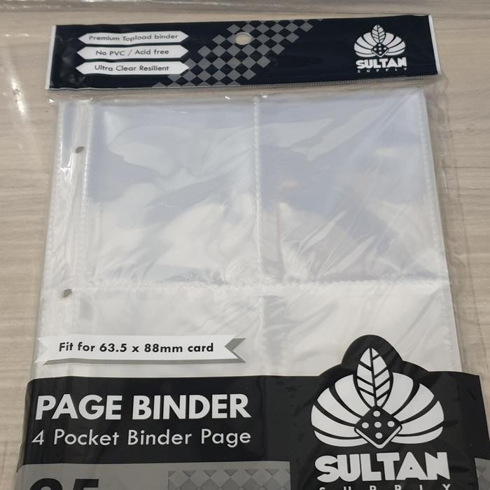 

Sultan Supply Page Binder 4 Pocket Page