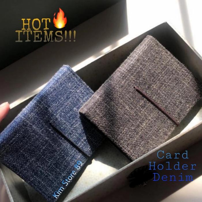 

Dompet Card Holder Kartu Nama Pria Wanita Terbaru - Bahan DENIM