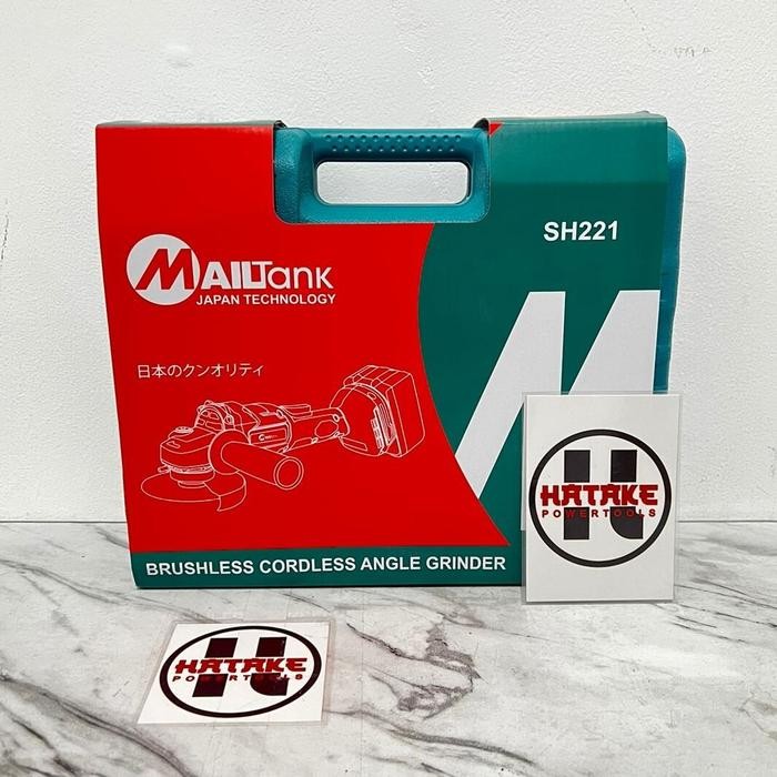 MAILTANK SH221 GERINDA BATERAI BRUSHLES188VF CORDLESS ANGLE GRINDER 6900RPM MESIN GERINDA BATERAI
