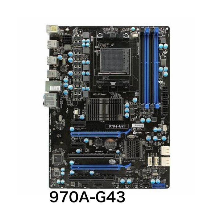 For MSI 970A-G43 Desktop Motherboard 970A DDR3 ATX Mainboard 100% Tested OK Fully Work Free Shipping