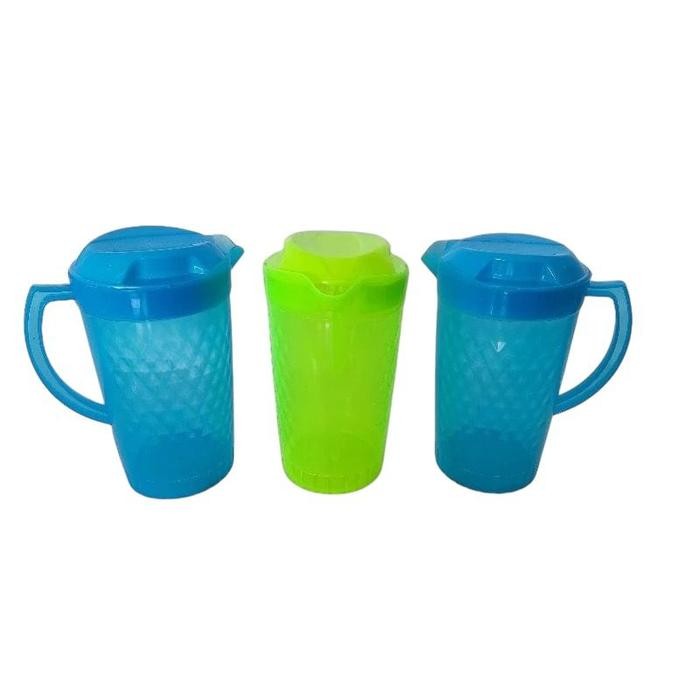 KSL - TEKO PLASTIK KRISTAL 1.5 LITER - TEKO PLASTIK JUMBO 4.1 LITER WARNA RANDOM - TEKO PLASTIK