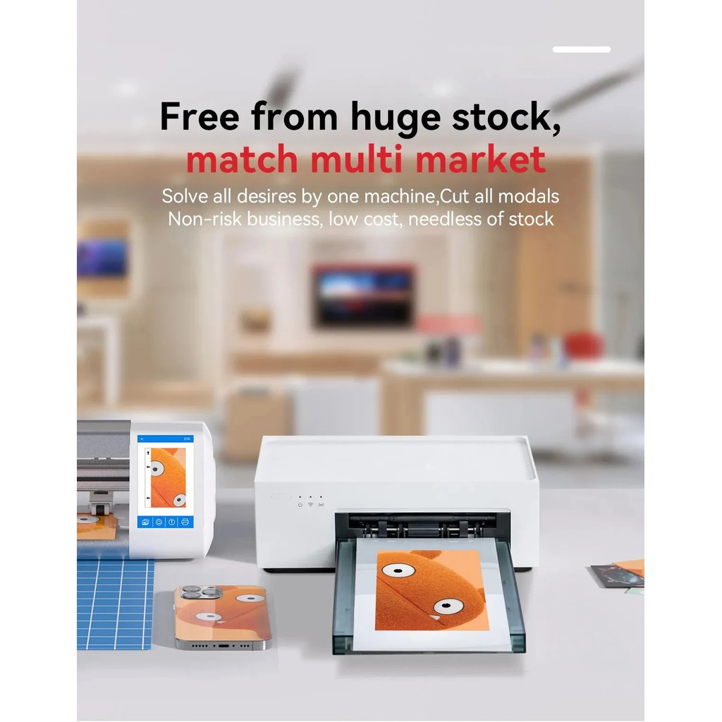 Small Photo Printer Customizable Mobile Phone Back Skin Sticker Printer for Film Cutting Machine DIY