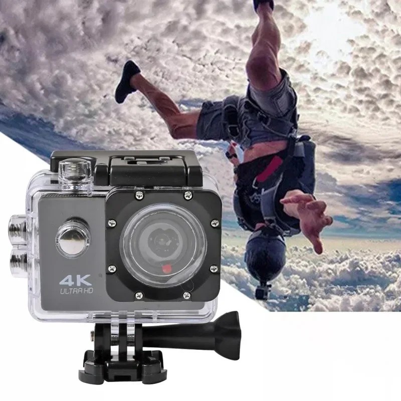 

New Electric 12MP Wifi Action Camera 4K 25fps Ultra HD 170D Go Waterproof Pro Sport DV Helmet