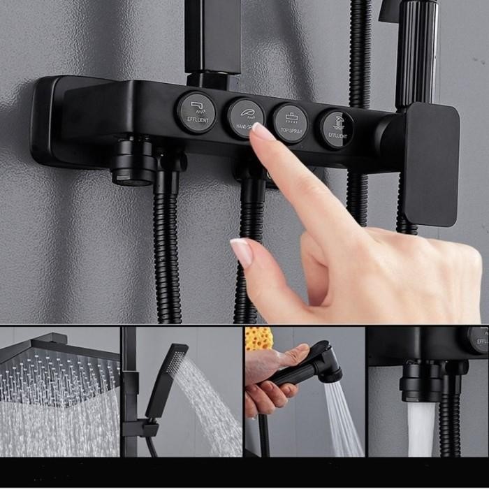 Shower Set Panas Dingin Modern Wall Shower Dinding Eropa