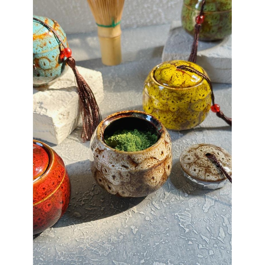 

Homelab Matcha Ceramic Canister / Wadah Bubuk Matcha Keramik