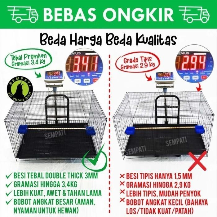Sangkar Umbaran Batre Xl Jumbo Kandang Ternak Burung Lovebird Kucing K