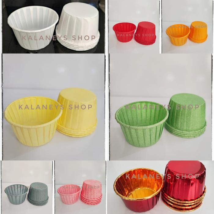 PaperCup Cupcake, Cup Muffin Polos, Kertas Cupcake Muffin Premium Kode 50