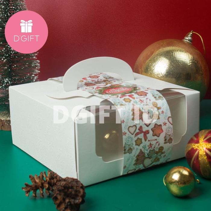 Box Kue Tart Mika Kotak Kue Mika Dus Mika Kue Transparan 22x22x10cm Kode 1397