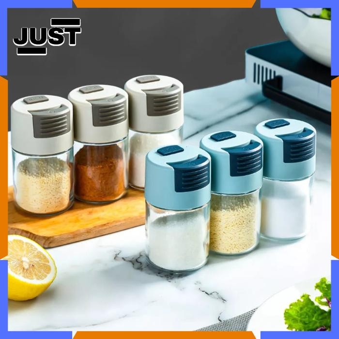 TOPLES BUMBU DAPUR BOTOL WADAH TEMPAT BUMBU GARAM DAPUR KACA SET UNIK Kode 515