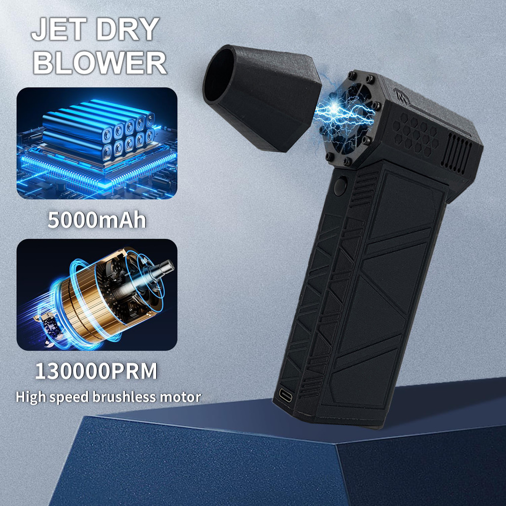 Compressed Air Duster, Electric Air Duster 130000RPM Adjustable Wind Speed Violent Blower Portable