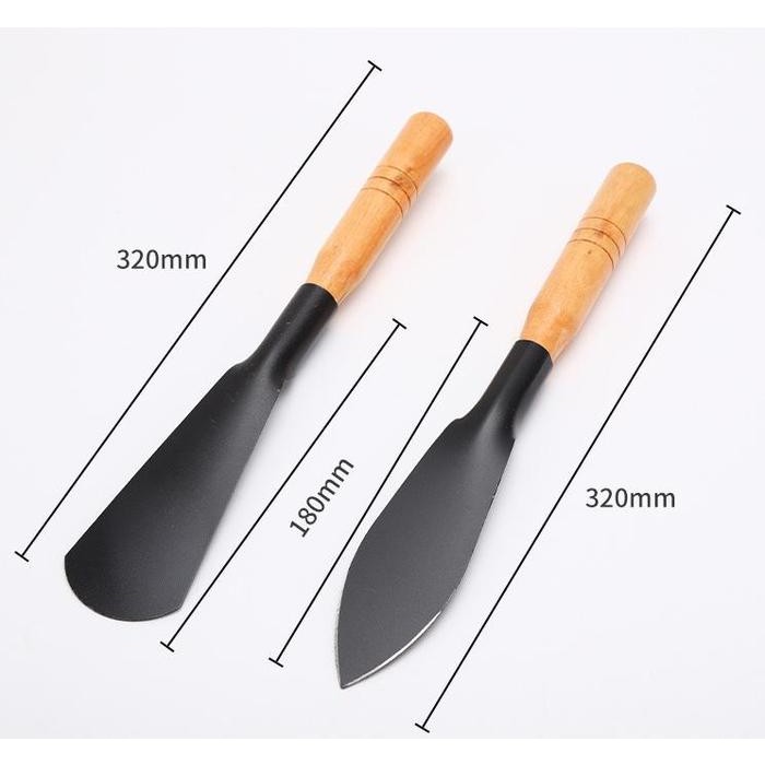 Sekop Tanaman / Sekop Kebun Mini Sekop Sayur Gagang Kayu Alat Berkebun Sekop Tanaman / Sekop