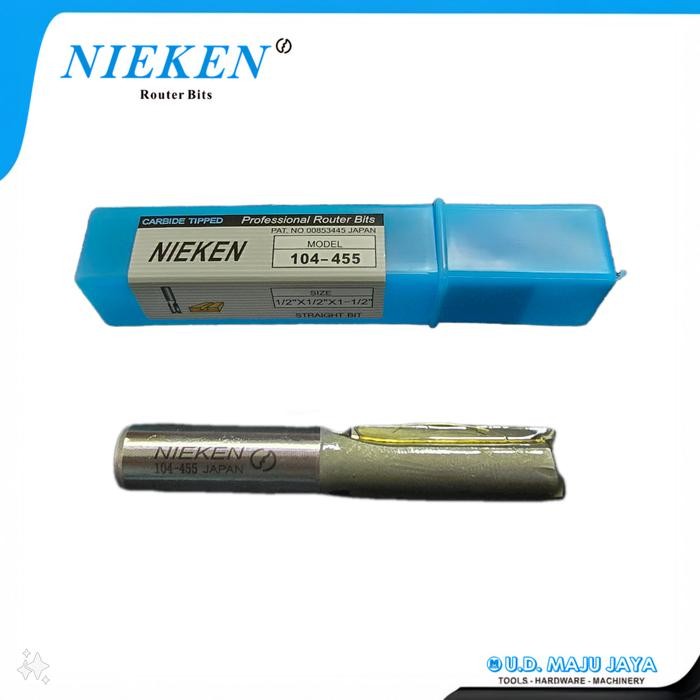 New Nieken 104 455 - Router Straight Bit Mata Profil Lurus 13 Mm