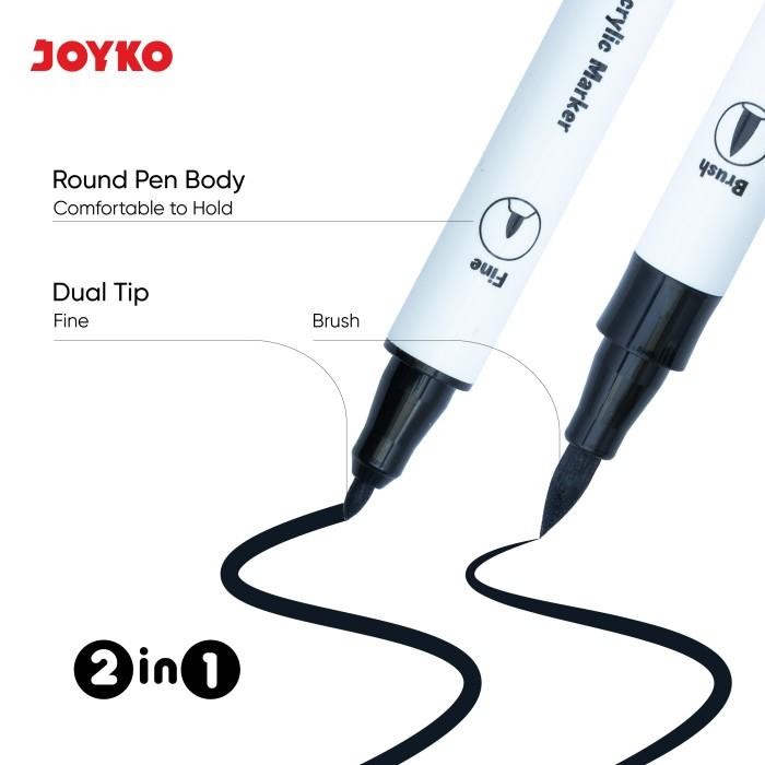 

Acrylic Marker Spidol Akrilik Joyko ACMK68