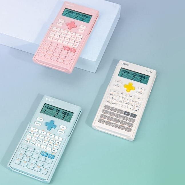 

Deli Calculator Scientific Kalkulator 240 Fungsi Kalkulasi 3 Warna 1700 u
