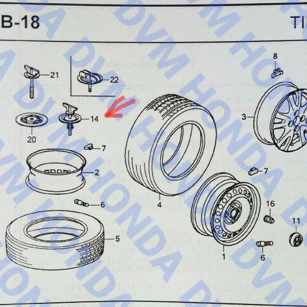 Baut Pegangan Ban Serep/Cadangan Original Brio