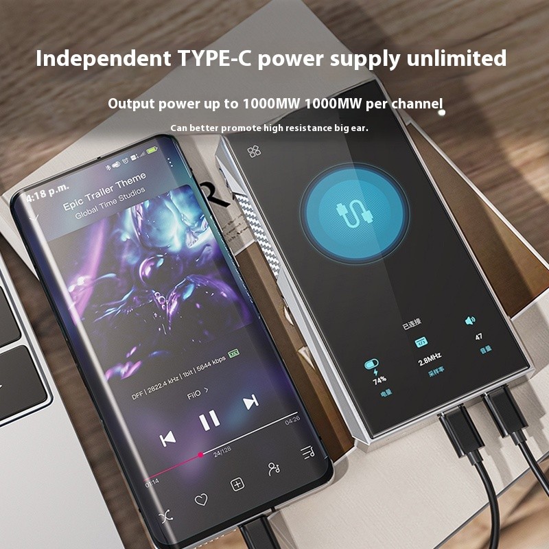 FiiO M23 Portable MP3 Player Android Intelligent Bluetooth 5.5" HD Lossless Music Players AK4499EX