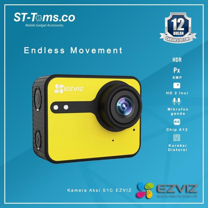 Ezviz S1C Sport Action Camera Pasti Diskon