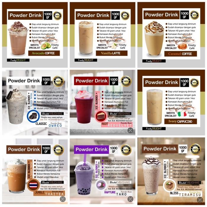 

Bubuk Minuman Coklat Hazelnut 1Kg Blend [Ready To Drink] #011