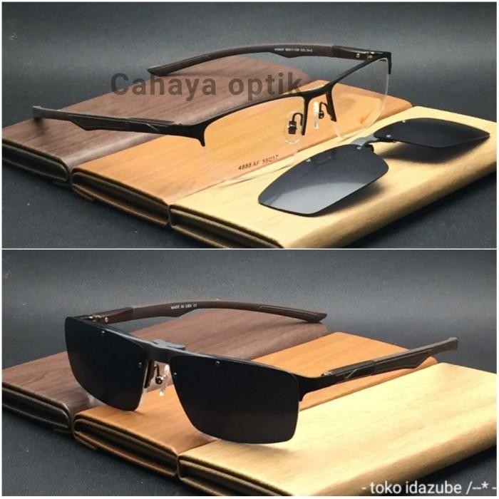(Expert) Kacamata Nike Clip On Hitam Doff Frame Kacamata