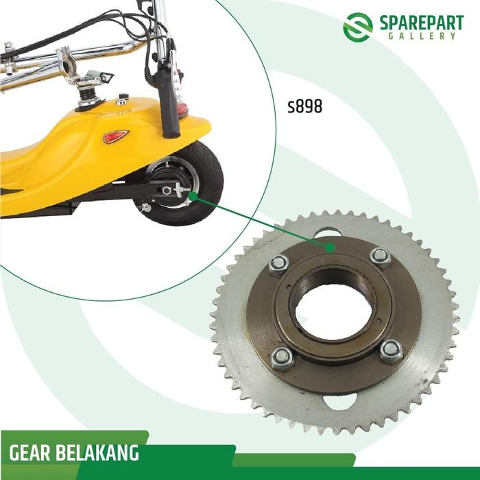 Gear Belakang Skuter S898 Mr.Jackie