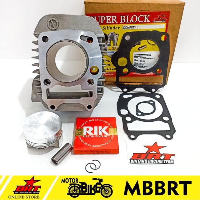Blok Bore Up Cast Iron Forged Piston BRT Karisma Supra X 125 55.25