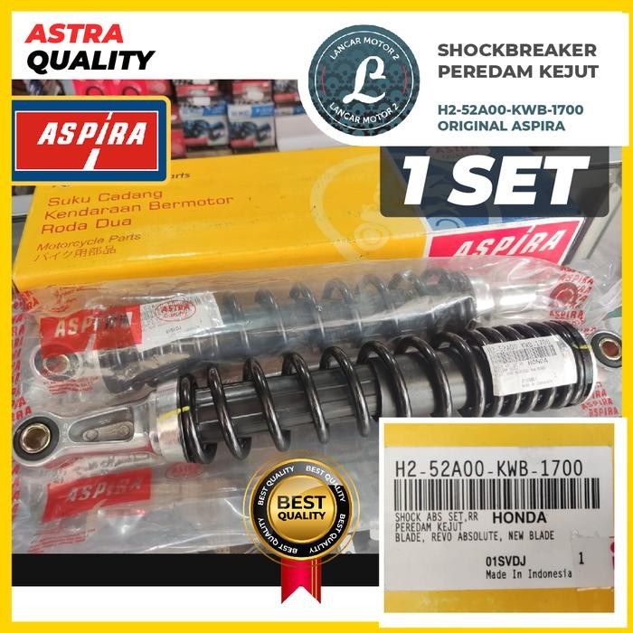 Shockbreaker Shock BLADE REVO ABSOLUTE KWB ORIGINAL AHM HONDA ASPIRA