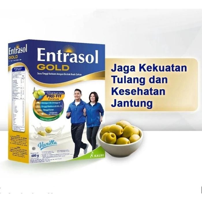 

(Expert) Entrasol gold 580gr vanila susu kalsium tulang