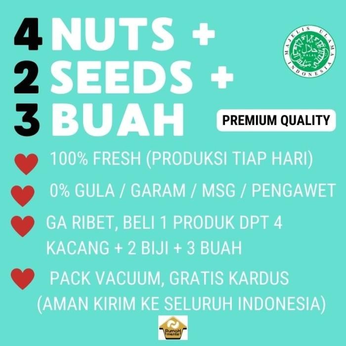 

(Expert) TRAILMIX 9 SUPERFOOD 1KG KACANG METE - ALMOND - HAZELNUT - WALNUT