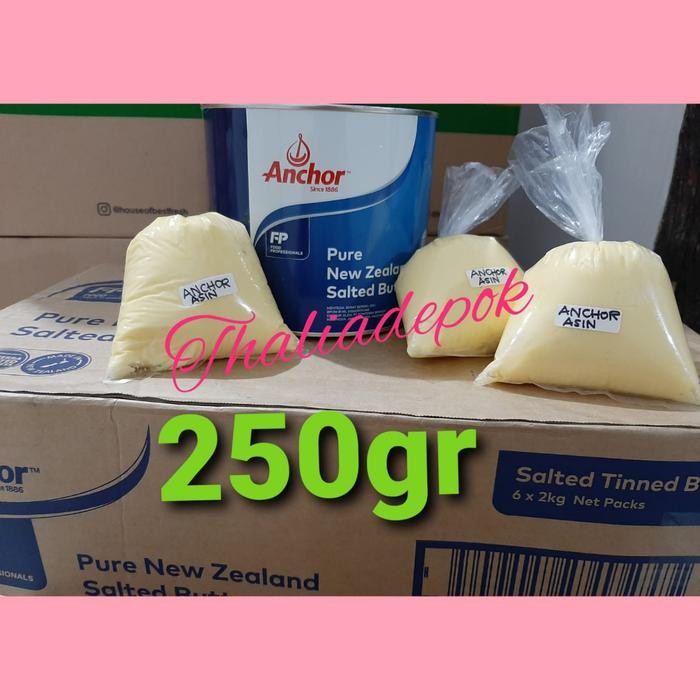 

(Expert) ANCHOR BUTTER ASIN KEMASAN ECER 250GR ROTI/CAKE/ANEKA KUE DLL