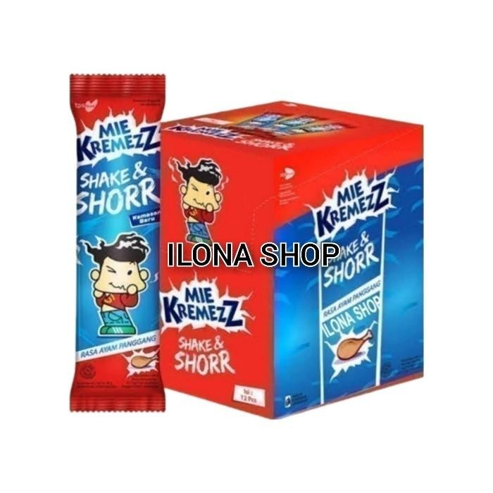 

(Expert) Snack Mie Kremezz Kemasan Box Isi 24pcs Rasa Mix Snack Jadul Anak Mas