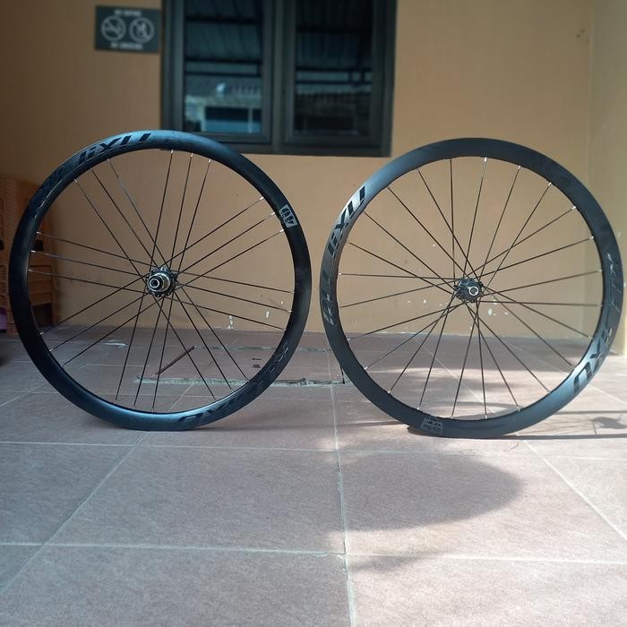 Wheelset Rujixu 700c Disc Brake 40mm G3 Spoke Alloy Hub Carbon