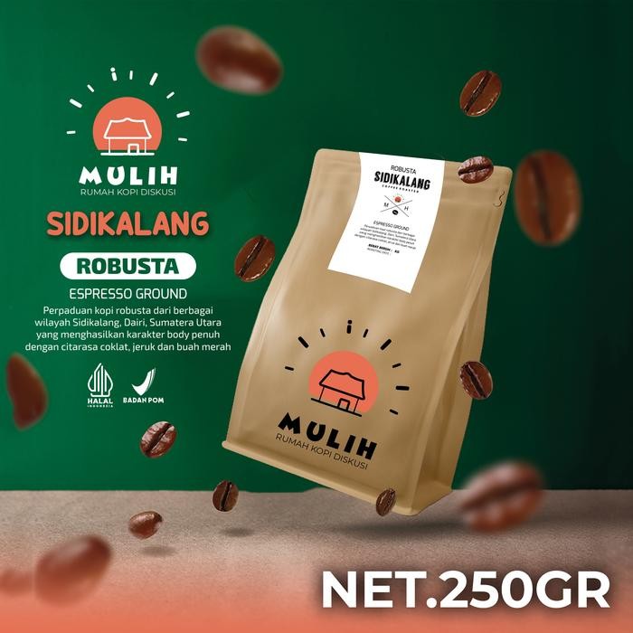 

Kopi Fine Robusta Sidikalang Coffee Bean Espresso Roast Beans Biji Bubuk 200gr