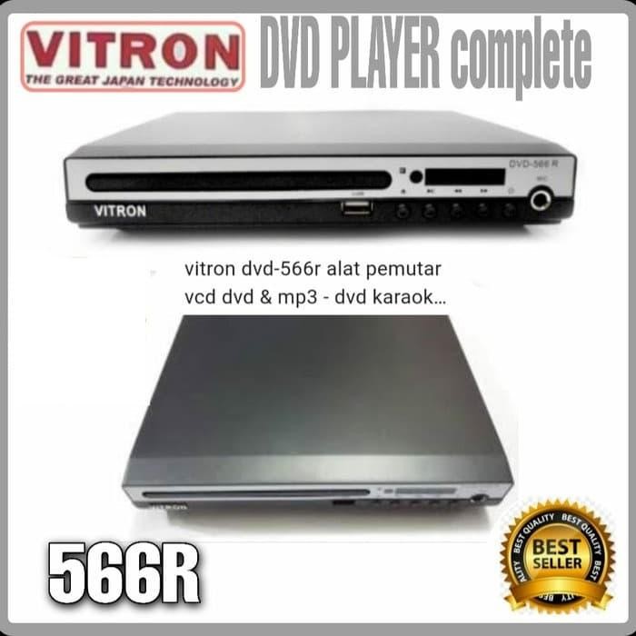 Dvd Vitron Dvd-566R Alat Pemutar Kaset Dvd Player Mp3/Mpeg 4/Karoke Pasti Ori